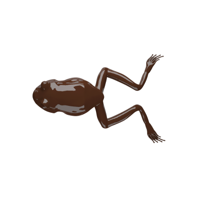 Qubi Żaba 5,5cm Brąz Ciemny