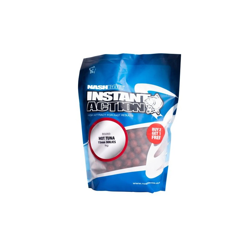 Crush Boilies Nash Instant Action 15mm 1kg Hot Tuna|Nash|5055108832836|Ehooks.pl sklep wędkarski