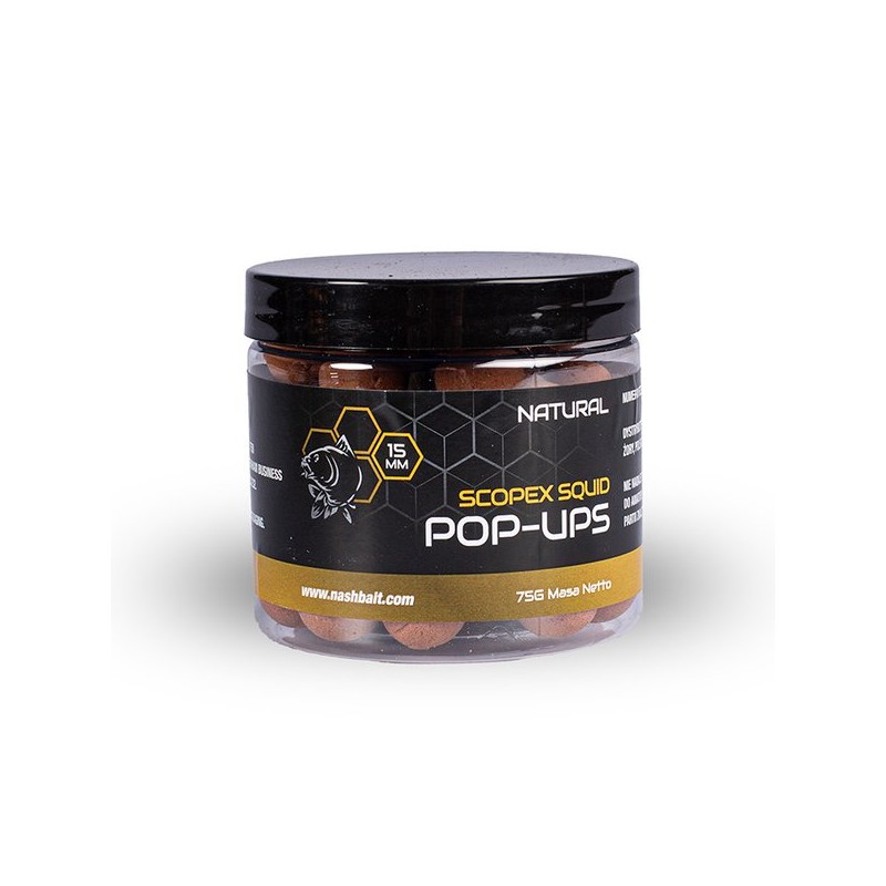 Nash Scopex Squid Pop Ups 20mm 75g Natural|Nash|5055108863229|Ehooks.pl sklep wędkarski