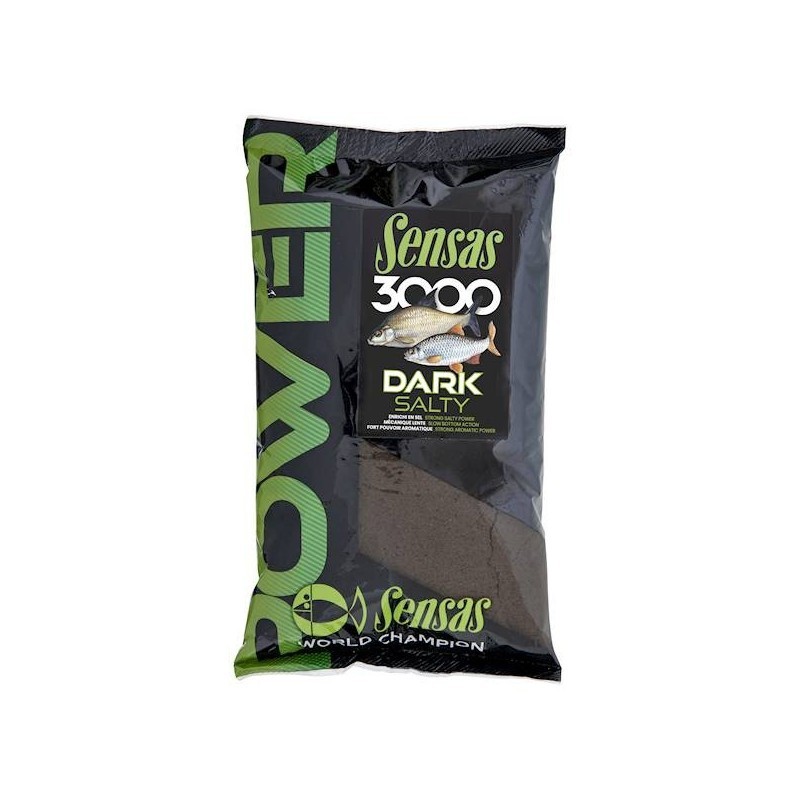 Zanęta Sensas 1kg 3000 Power Dark Salt|Sensas|3297830479916|Ehooks.pl sklep wędkarski