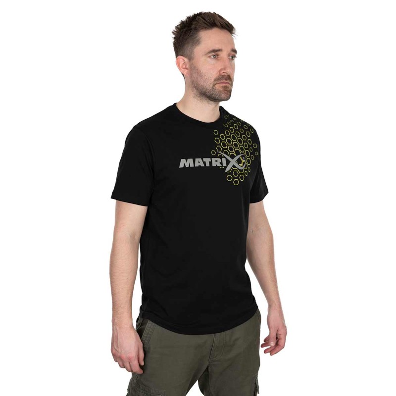 Matrix Hex Print T-Shirt Black XXL|Matrix|5056212187690|Ehooks.pl sklep wędkarski
