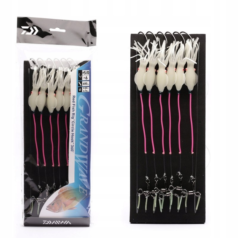 Daiwa GrandWave Redfish Circle Hook 5/0 6m - Na Karmazyny|Cormoran|4059845108699|Ehooks.pl sklep wędkarski