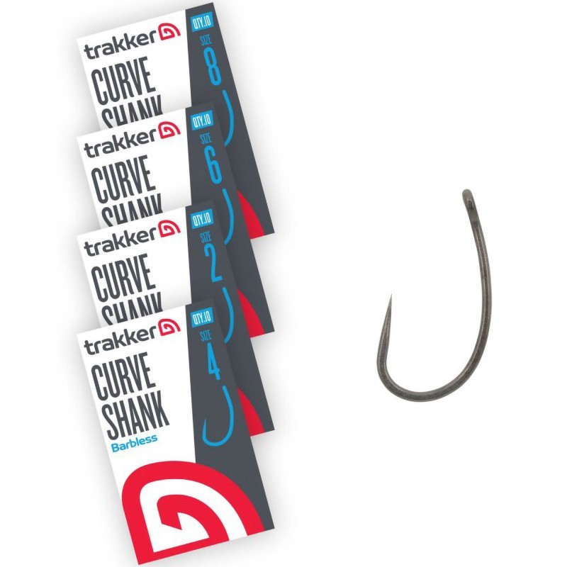 Trakker Curve Shank Hooks Size 6 Barbless Haki|Trakker|5056618302796|Ehooks.pl sklep wędkarski