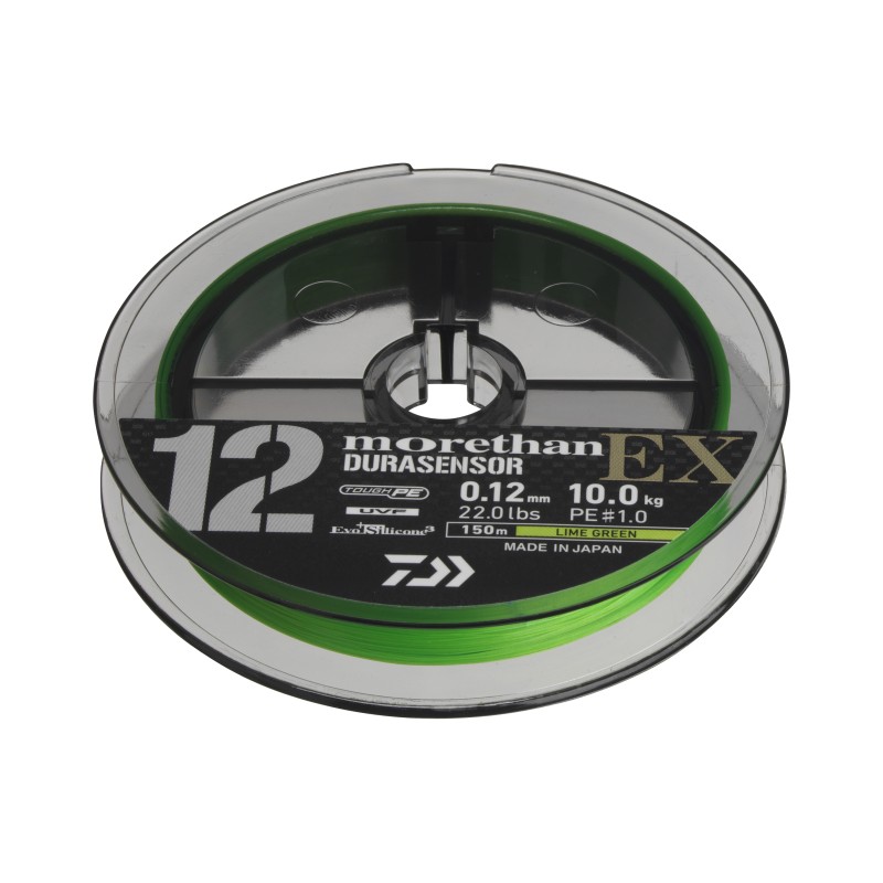Daiwa UVF Morethan Durasensor 12 Braid EX+Si3 0.18mm 150m 16kg Lime Green|Daiwa|043178448519|Ehooks.pl sklep wędkarski
